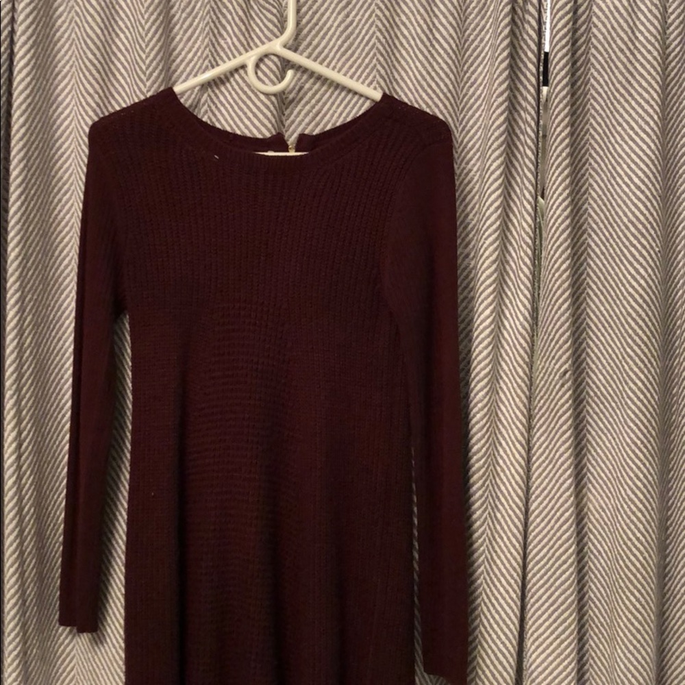Maroon Sweater dress